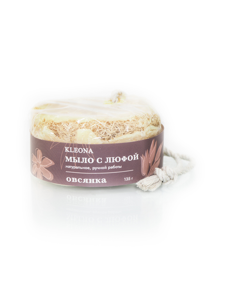 Мыло банное с люфой «Овсянка»
