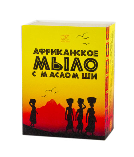 Чёрное африканское мыло с маслом Ши