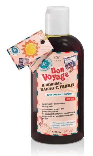 Пляжные какао-сливки для ровного загара