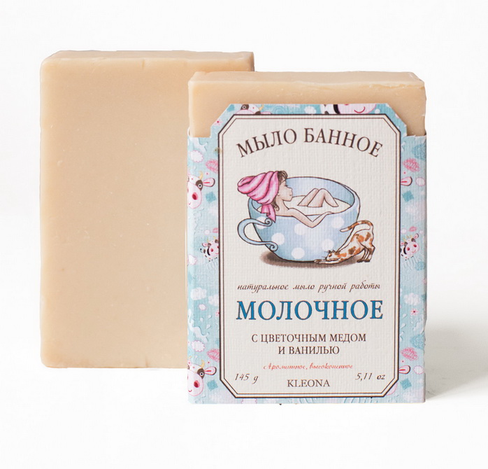 Мыло банное натуральное «Молочное»
